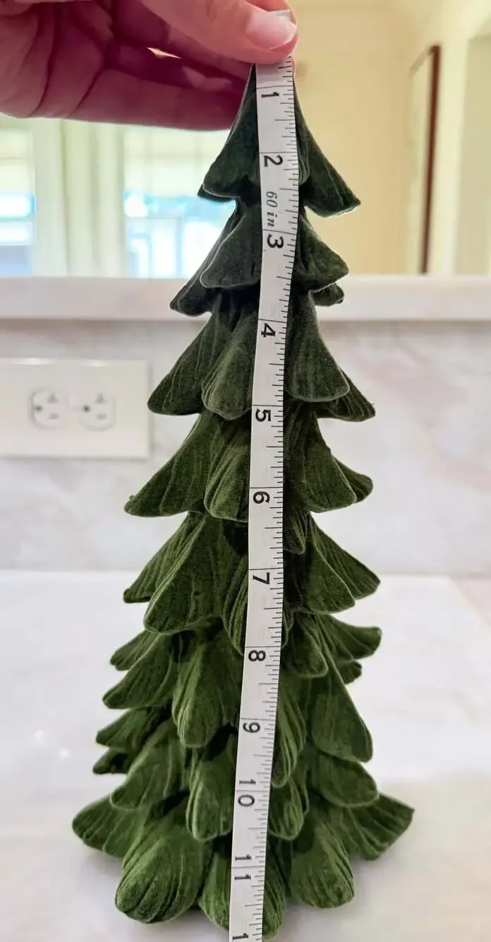 Velvet Christmas Tree 12 Inch